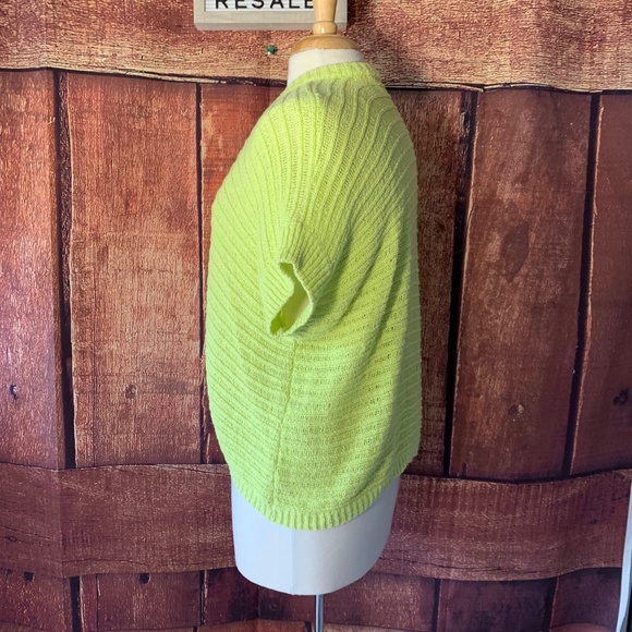 FINAL $ CHICO'S LIME GREEN NEON BEACH COVER UP - Picture 4 of 8